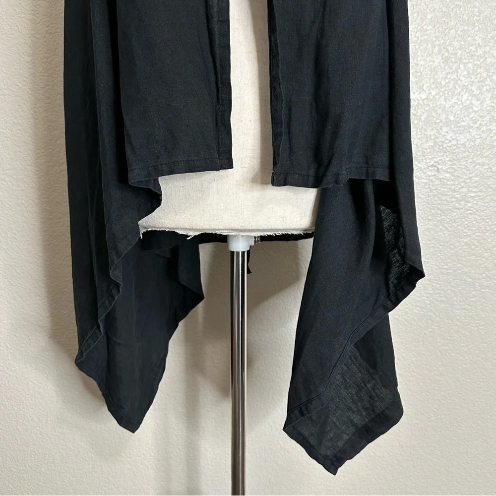 Bryn Walker 100% Linen Open Front Drape Cardigan, Sz Small - Picture 3 of 12